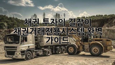 채권 투자의 길잡이: 채권거래전용시스템 완벽 가이드